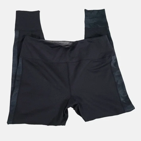 Vuori Asymmetric Block Leggings Black Camo Contrast XLarge - Picture 8 of 12